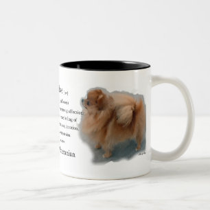 Pomeranian Lovers Gifts Two-Tone Coffee Mug