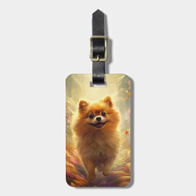 Pomeranian Luggage Tag (Front Vertical)
