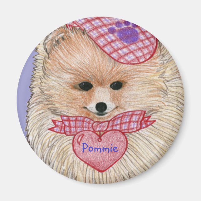 Pomeranian Magnet (Front)
