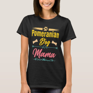 Pomeranian Mama Dog Owner Vintage Dog Mum T-Shirt
