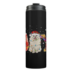 Pomeranian Merry Christmas For Puppy Lover Joy Xma Thermal Tumbler