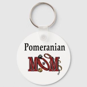 Pomeranian MOM Gifts Key Ring