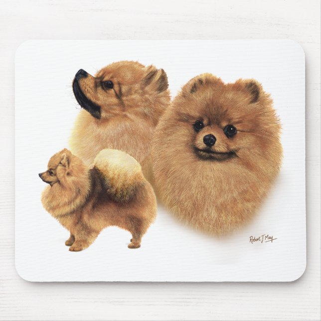 Pomeranian Mouse Pad (Front)