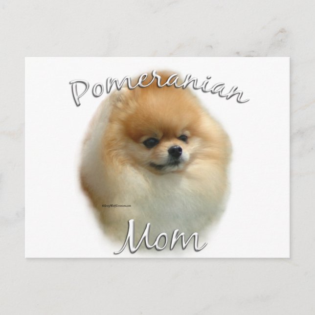 Pomeranian Mum 2 Postcard (Front)