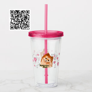 Pomeranian Mum Acrylic Tumbler