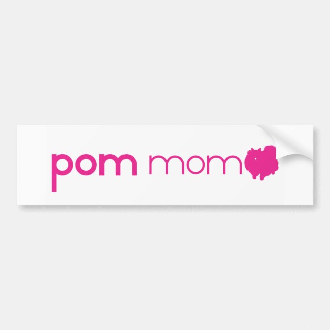 Pomeranian Mum Bumper Sticker (Front)