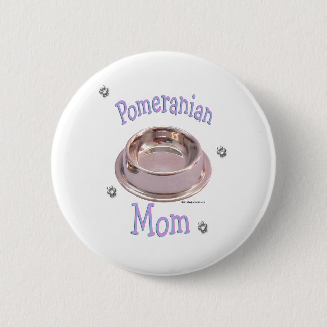 Pomeranian Mum - Button (Front)