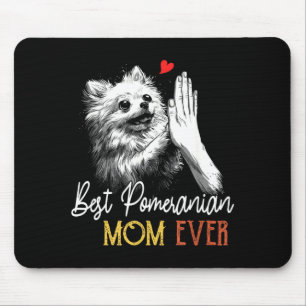 Pomeranian mum ever funny dog mama mother's day mouse pad