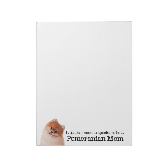 Pomeranian Mum Notepad (Rotated)
