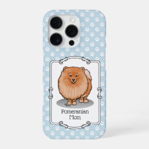 Pomeranian Mum Pom Mum (orange red) Cute Dog Mum iPhone 16 Pro Case