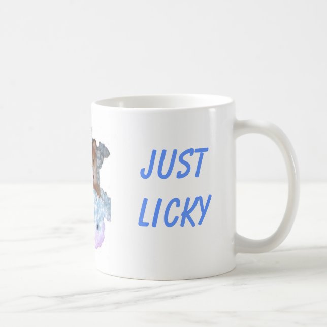 Pomeranian: Not Nippy, Just Licky Coffee Mug (Right)
