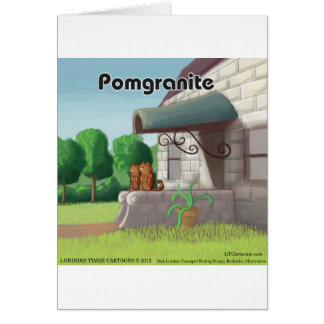 Pomeranian On Granite (Pomegranite) Funny