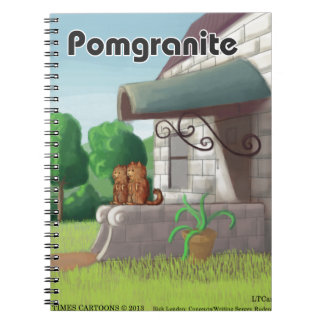 Pomeranian On Granite (Pomegranite) Funny Spiral Notebook