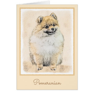 Pomeranian (Orange) Painting - Original Dog Art