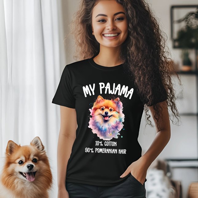 Pomeranian Pajama Design T-Shirt (Creator Uploaded)