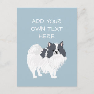 Pomeranian Personalised Dog Name Postcard