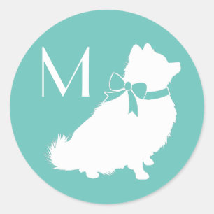 Pomeranian Pom Dog Puppy Classic Round Sticker