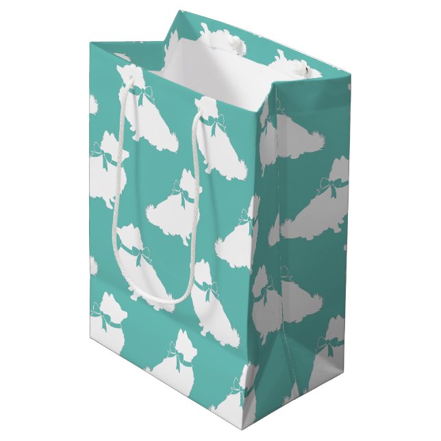 Pomeranian Pom Dog Puppy Medium Gift Bag (Front Angled)