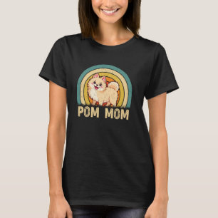 Pomeranian Pom Mum Mama Mother's Day Dog Girls Wom T-Shirt