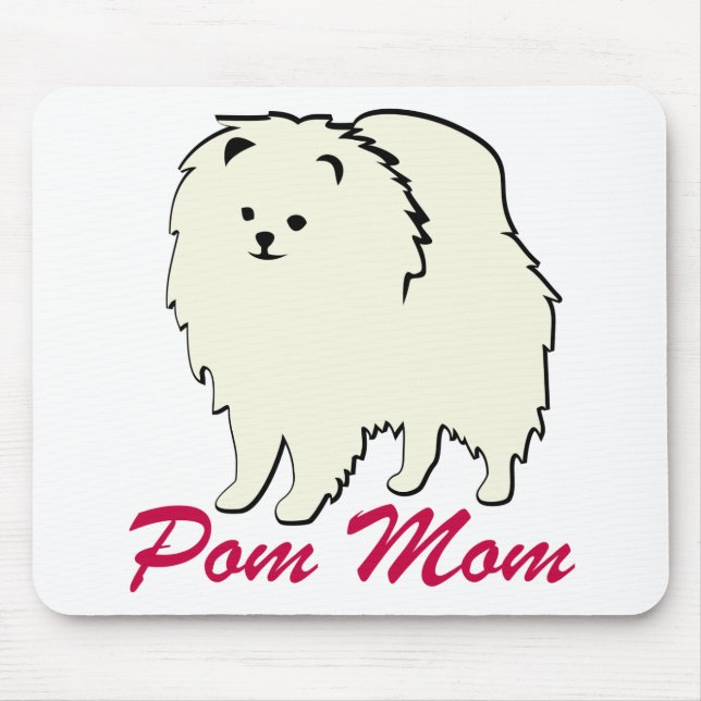 Pomeranian Pom Mum Mouse Pad (Front)