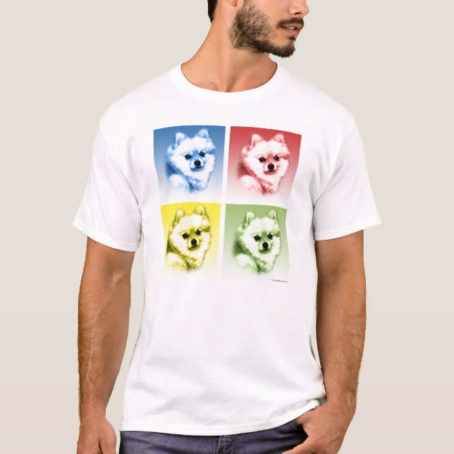 Pomeranian Pop Art T-Shirt (Front)