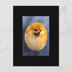 Pomeranian Portrait ACEO Art Trading Card