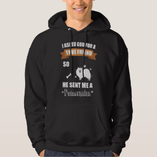 Pomeranian Puppy Dog Owner Hoodie