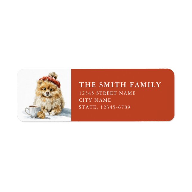 Pomeranian Return Address Label (Front)
