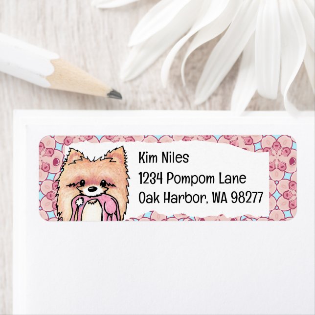 Pomeranian Return Address Label  (Insitu)