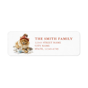 Pomeranian Return Address Label