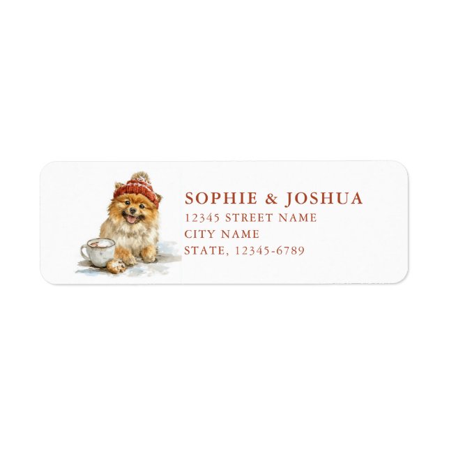 Pomeranian Return Address Label (Front)