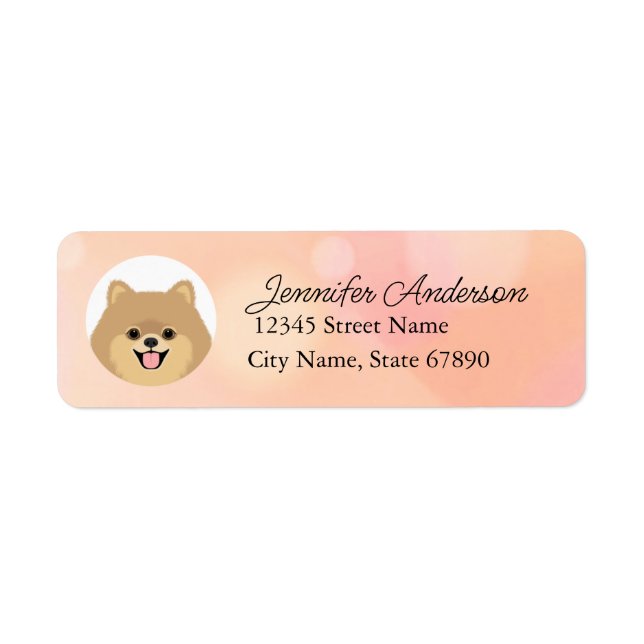 Pomeranian Return Address Labels (Front)
