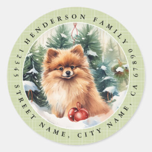 Pomeranian Round Stickers