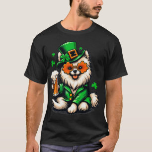 Pomeranian Saint Paddys Day Outfit For Lover Dog T-Shirt