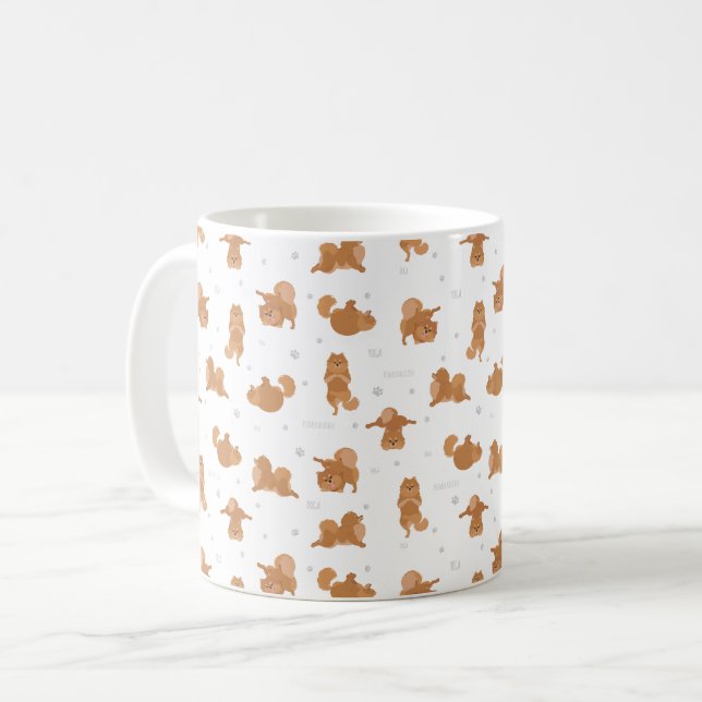 Pomeranian spitz coffee mug (Front Left)