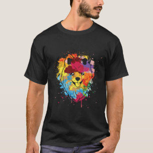 Pomeranian Splash Art Dog Pet Animal Lover T-Shirt