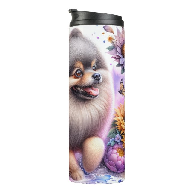 Pomeranian -Thermal Tumbler (Rotated Right)