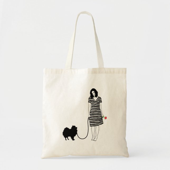 Pomeranian Tote Bag (Front)