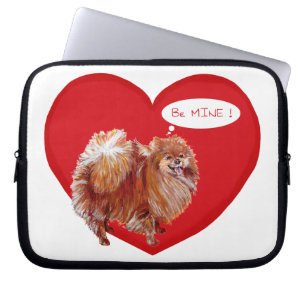 Pomeranian Valentine Laptop Sleeve