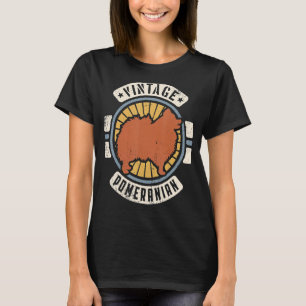 Pomeranian Vintage Classic Retro 60s 70s Dog T-Shirt