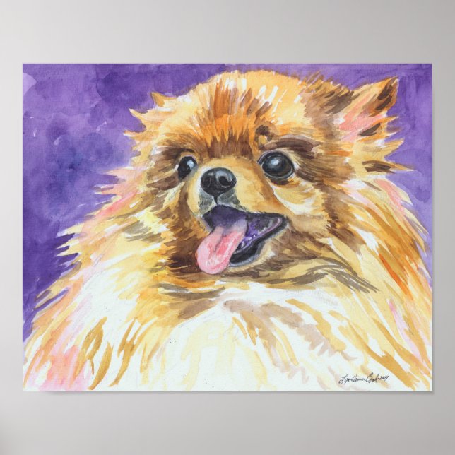 Pomeranian Wall Print Poster (Front)