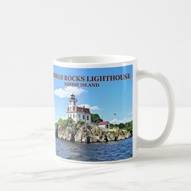 Pomham Rocks Lighthouse, Rhode Island Mug (Right)