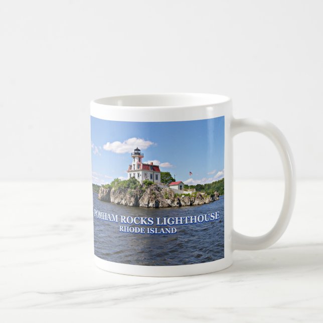 Pomham Rocks Lighthouse, Rhode Island Mug (Right)