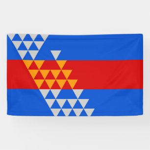 Pomo Indian Flag ethnic symbol american native usa Banner