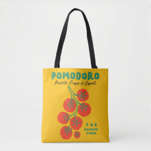 Pomodoro Tomato Yellow Italian Market Tote