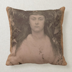 Pomona, 1872 (b/w photo) cushion
