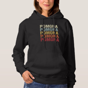 Pomona California Pomona CA Retro Vintage Text Hoodie