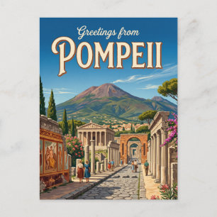 Pompeii Archaeological Park Italy Postcard