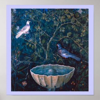 POMPEII COLLECTION / DOVES IN THE GARDEN POSTER