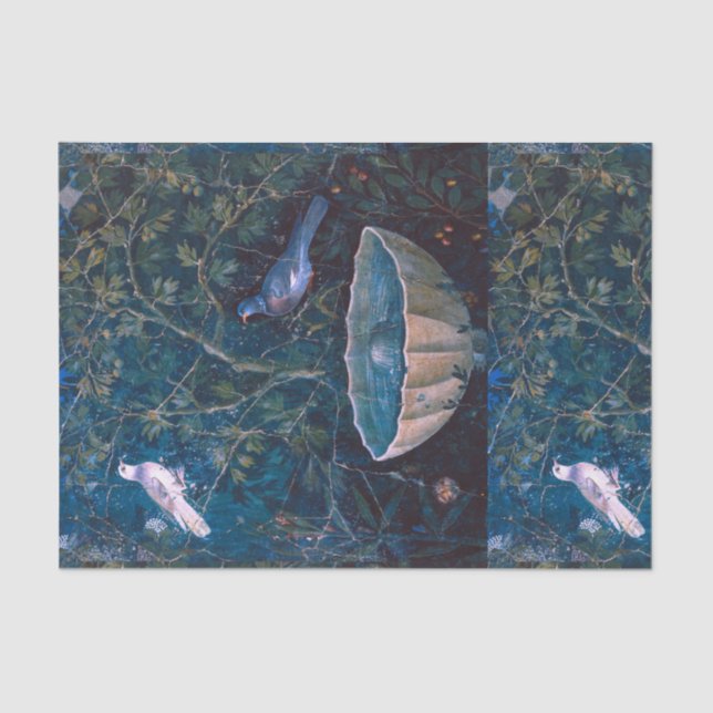POMPEII COLLECTION / DOVES IN THE GARDEN TISSUE PAPER (Front)